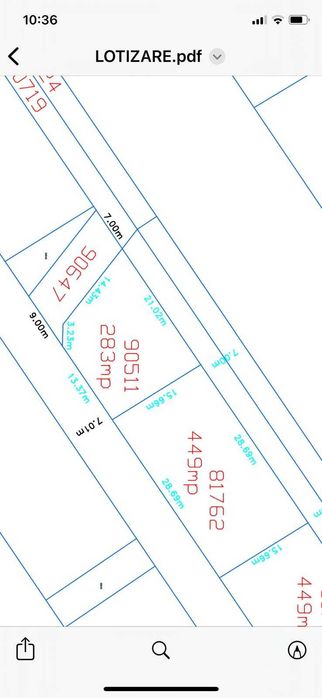 TEREN INTRAVILAN DE VANZARE (2,5 PARCELE) pentru constructie casa