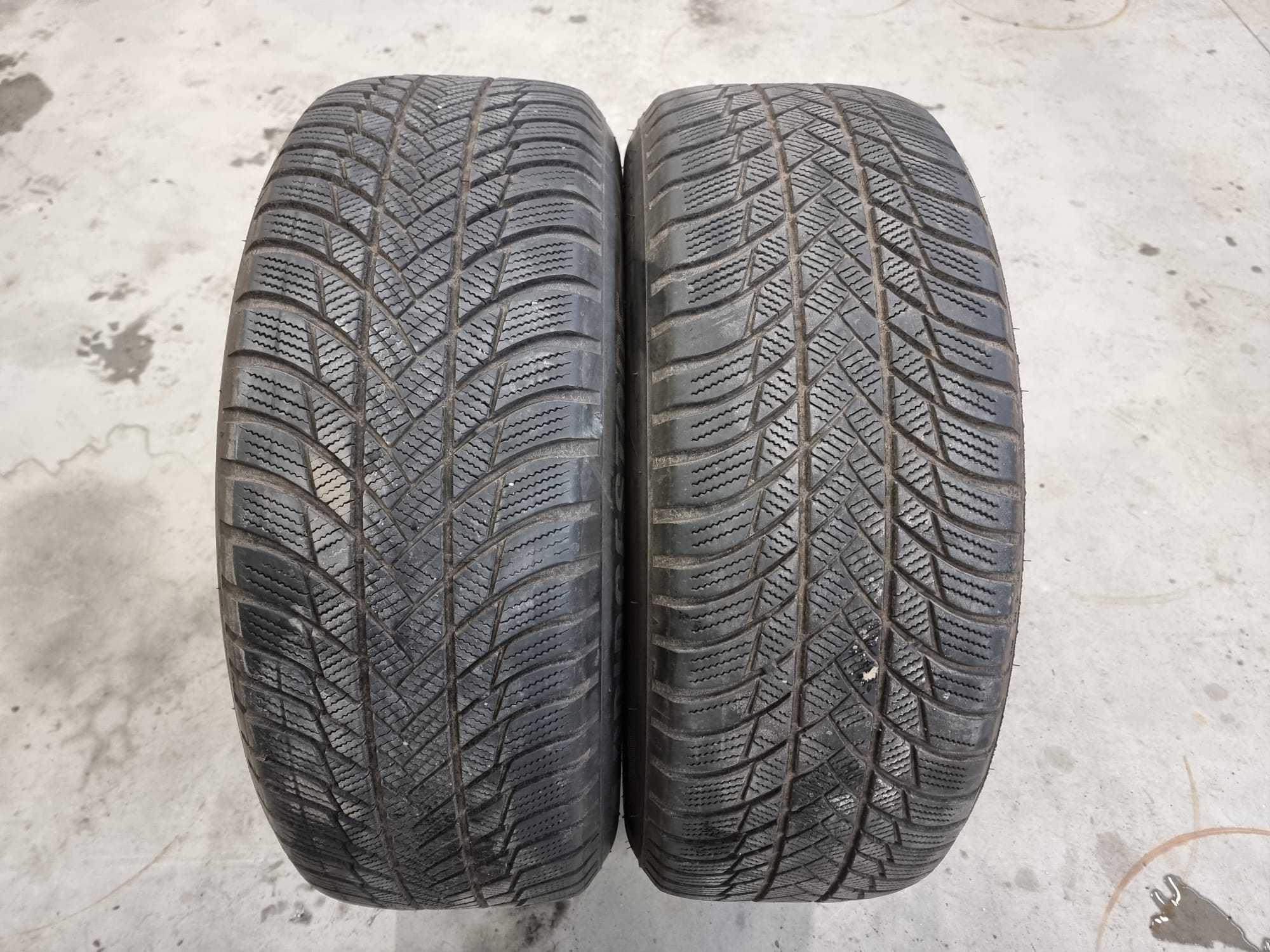 2 Anvelope de IARNA 225.60.17 'Bridgestone' [dot 2019] ; stare buna