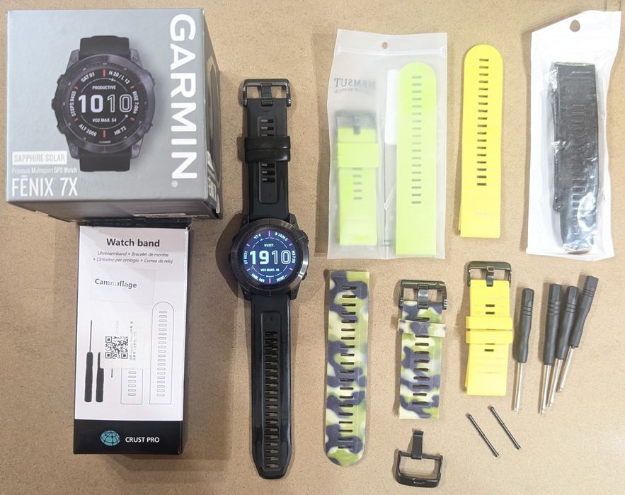 GARMIN FENIX 7X Sapphire Solar Titanium