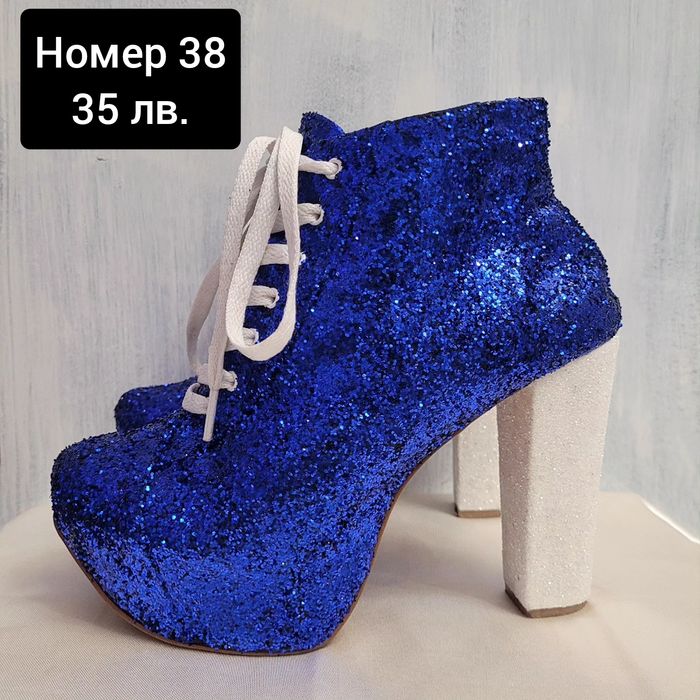 Дамски боти и обувки на ток номер 38