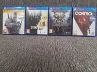 Control ,Witcher 3 GOTY , Dying Light , Blackguards 2 PS4