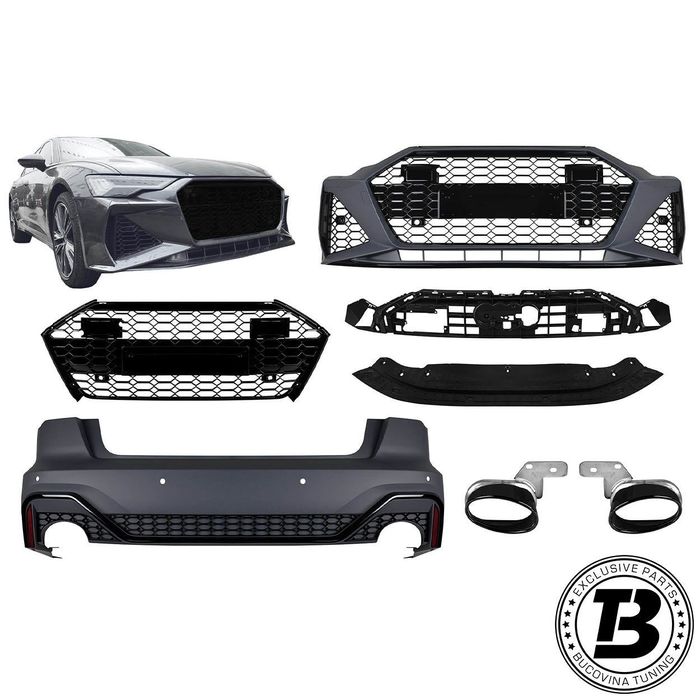 Pachet Exterior compatibil cu Audi A6 C8 RS6 Design