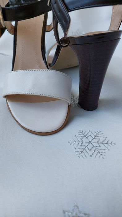 Sandale noi, piele naturala, unicat casa moda marimea 37