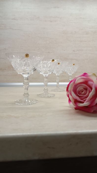 Кристални чаши за вино Бохемия