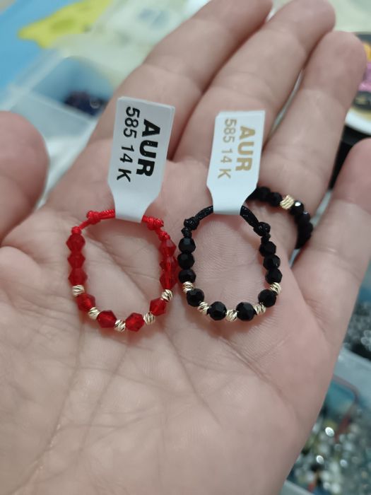 Bijuterii confecționate manual cu biluțe aur 14 k.Preturi de la 20 lei