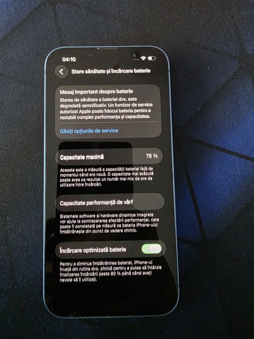 Vând Iphone 13  128GB 76% stare bună