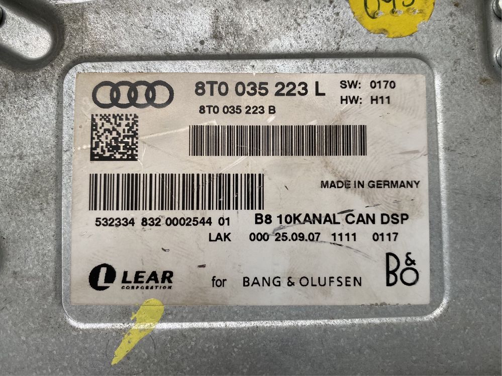 Amplificator Bang Olufsen Audi A4 A5 Q5 : 8T0035223L