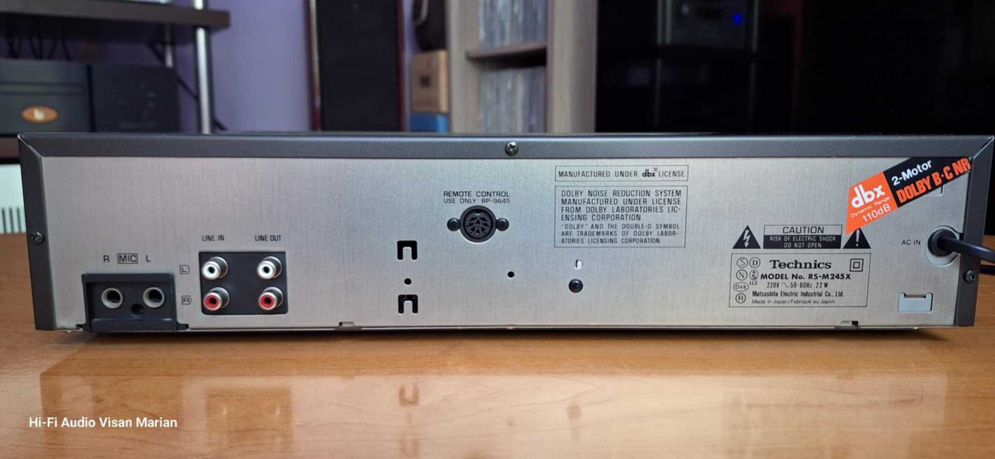Deck Technics RS-M245X Dolby B,C,dbx