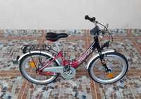 Bicicletă pentru copii PUKY Skyride 20’, 3 viteze, ALUMINIU, roz/negru