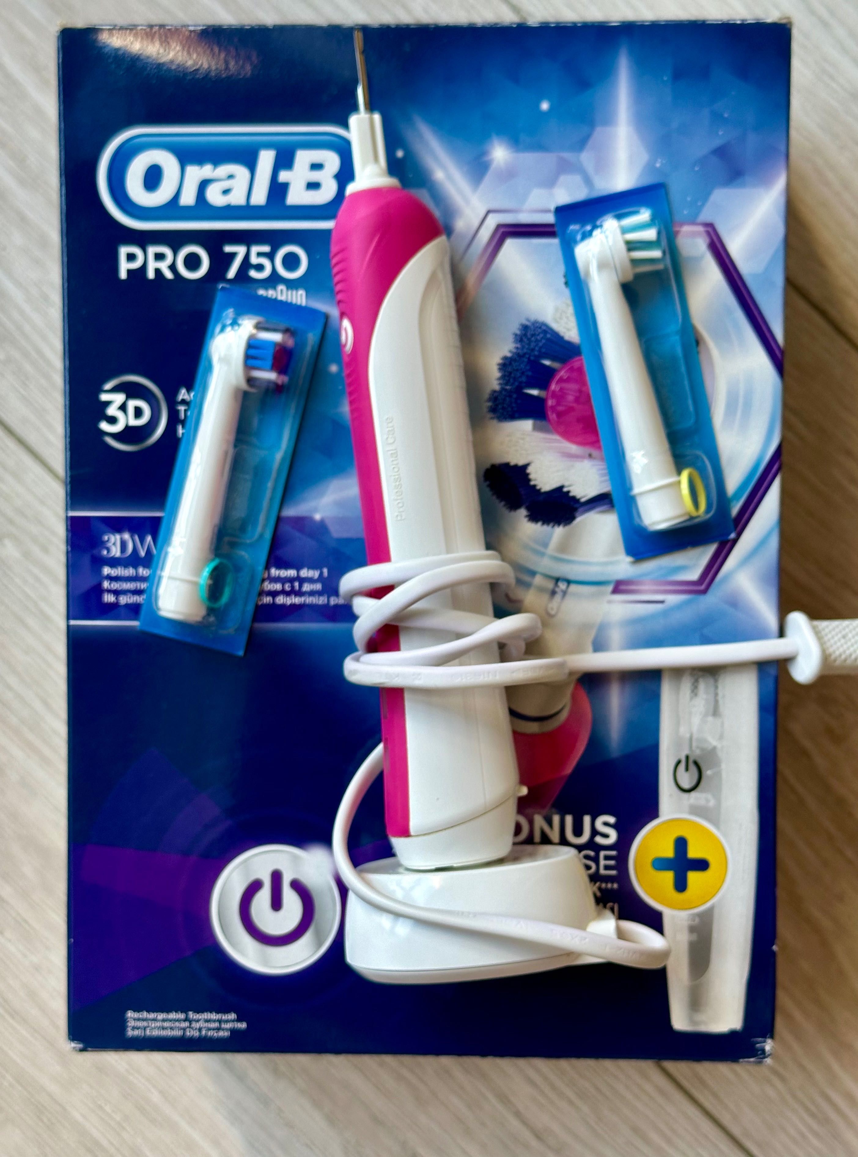 Ел. четка за зъби Oral-B PRO 750 3D White