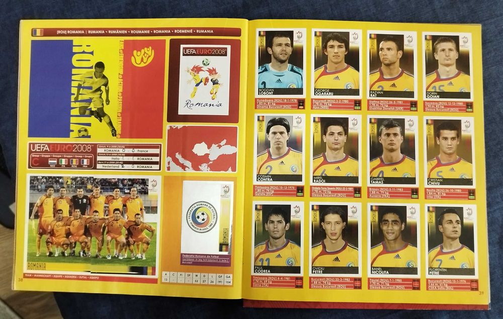 Albume Panini : World cup, Euro , Champions league