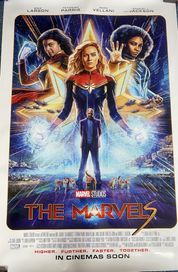 Оригинален постер на филма „The Marvels”