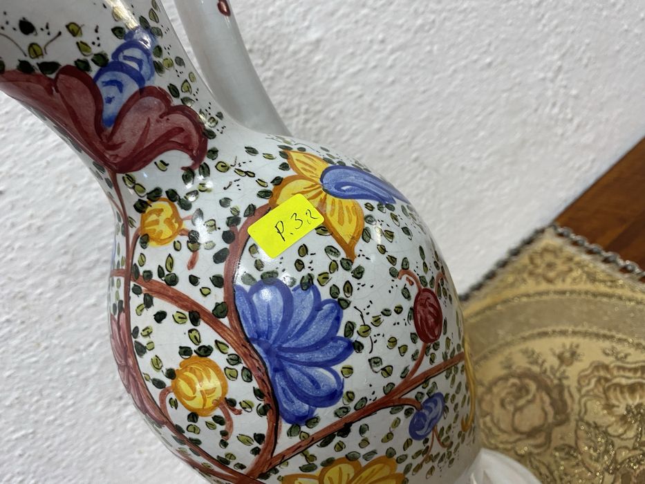 Голяма италианска порцеланова кана - ваза