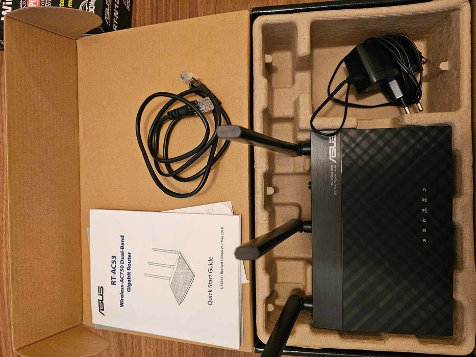 Router wireless ASUS RT-AC53, Dual Band AC 750 Gigabit Dual-Band