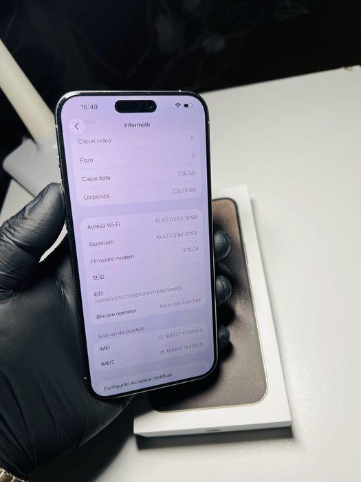 iPhone 15 Pro Max 256GB ca Nou Garantie