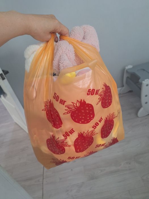 Пакет с мягкими игрушками