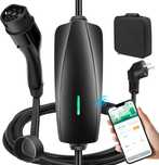 Зарядна станция Type2 за електромобили с WiFi Bluetooth управление 6 м