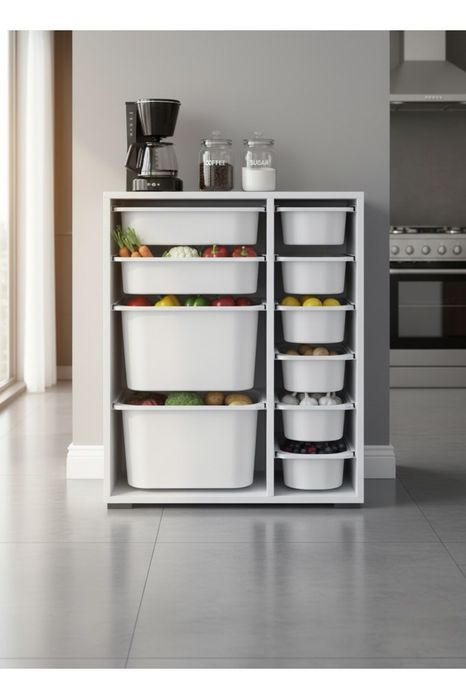 Мултифункционален Шкаф за съхранение със 10 кошници