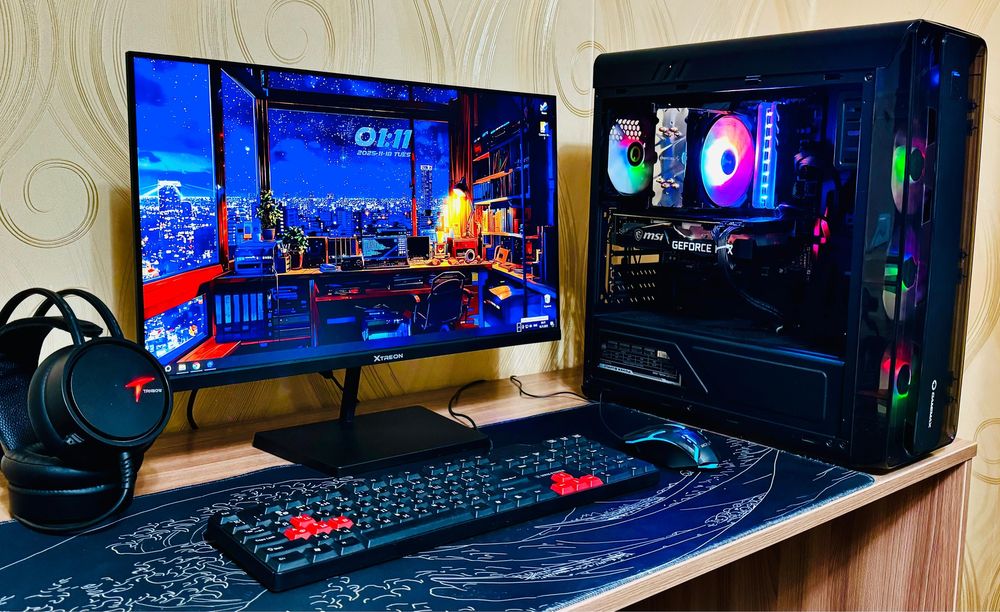 Мощный Игровой Компьютер с Монитором 165 герц ВЕСЬ КОМПЛЕКТ