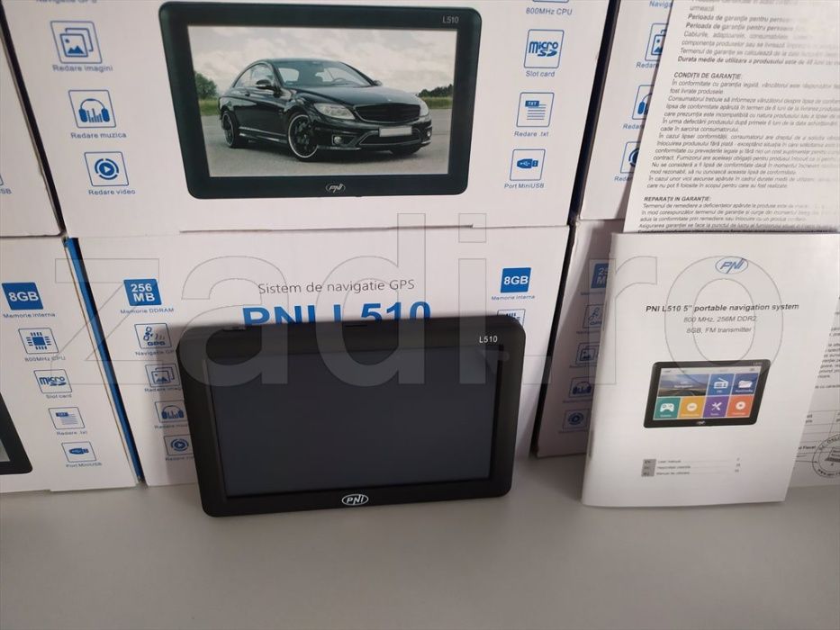 GPS PNI-L510/T500-ecran 5"- 256 ram - 8gb memorie Full Europa-truck