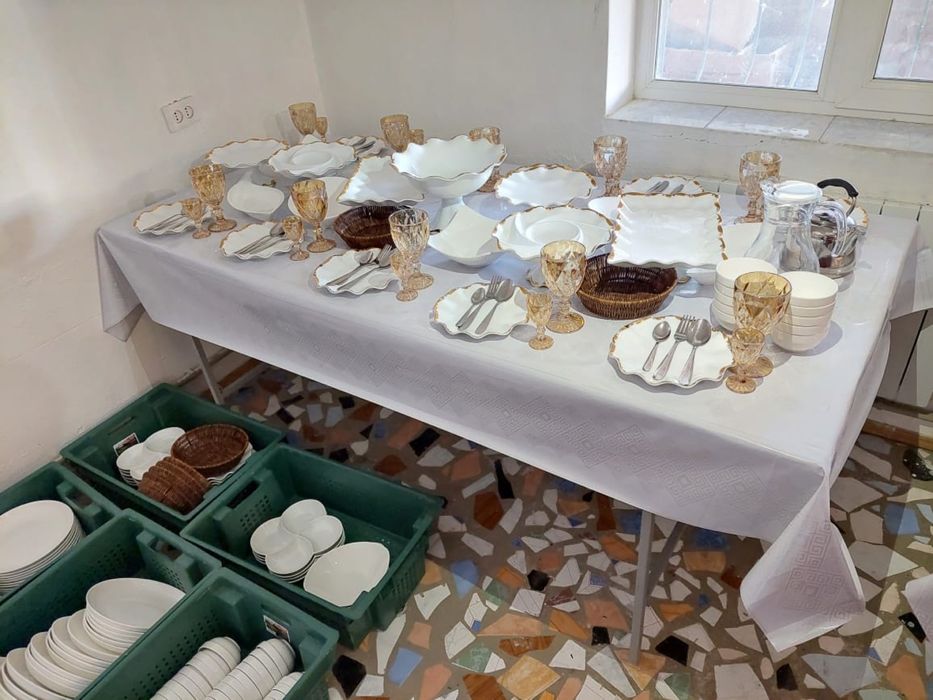 Прокат посуды и столов. Аренда, казан-ошак, титан қазан ошақ