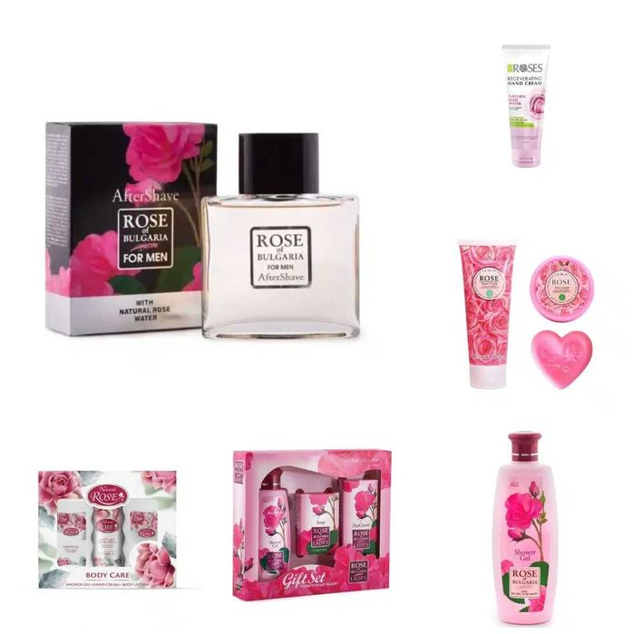 Set Cadou cosmetice trandafir (Rose of Bulgaria) - sapun+parfum