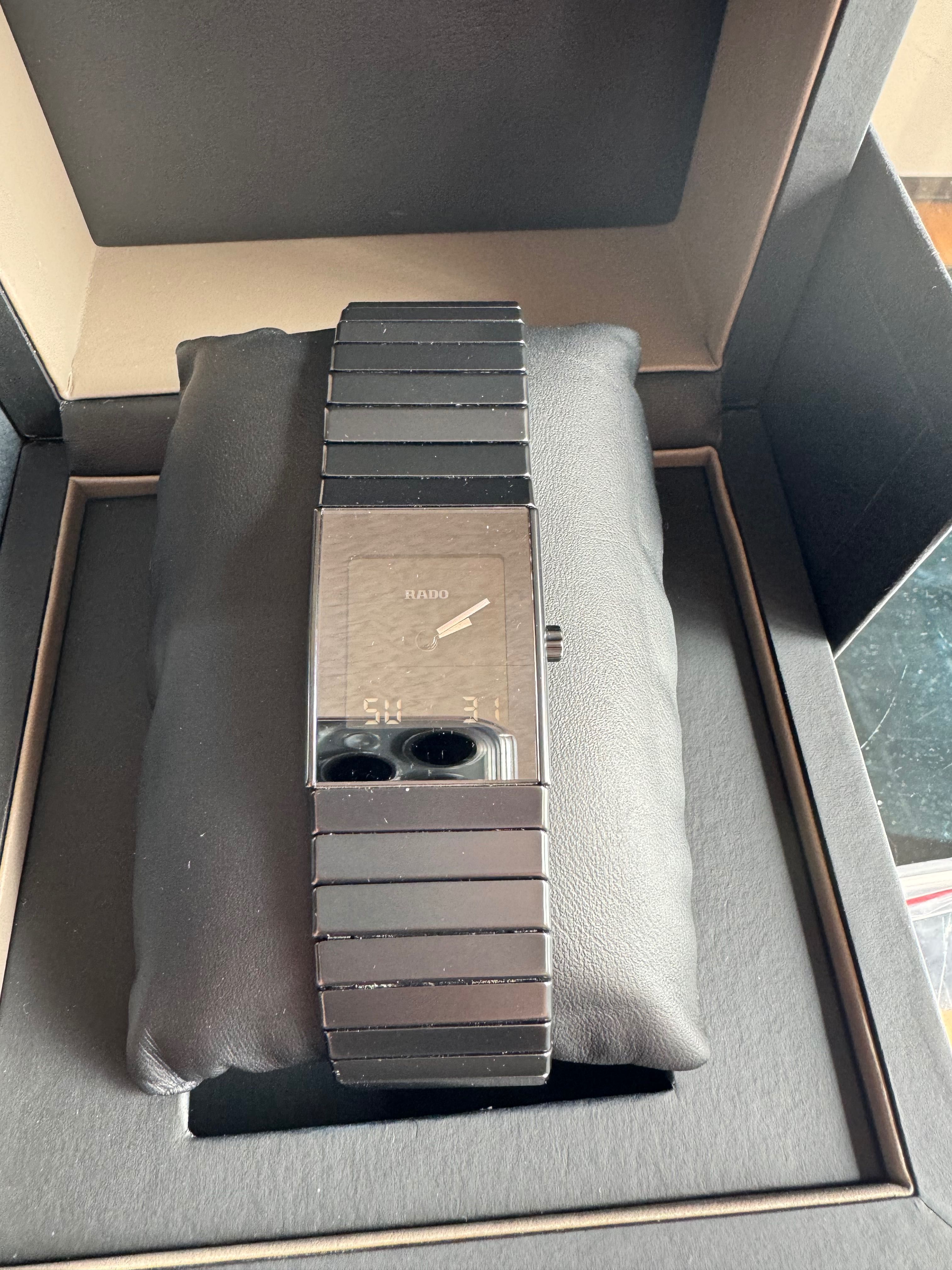 Rado Ceramica hronograph black mat 28mm