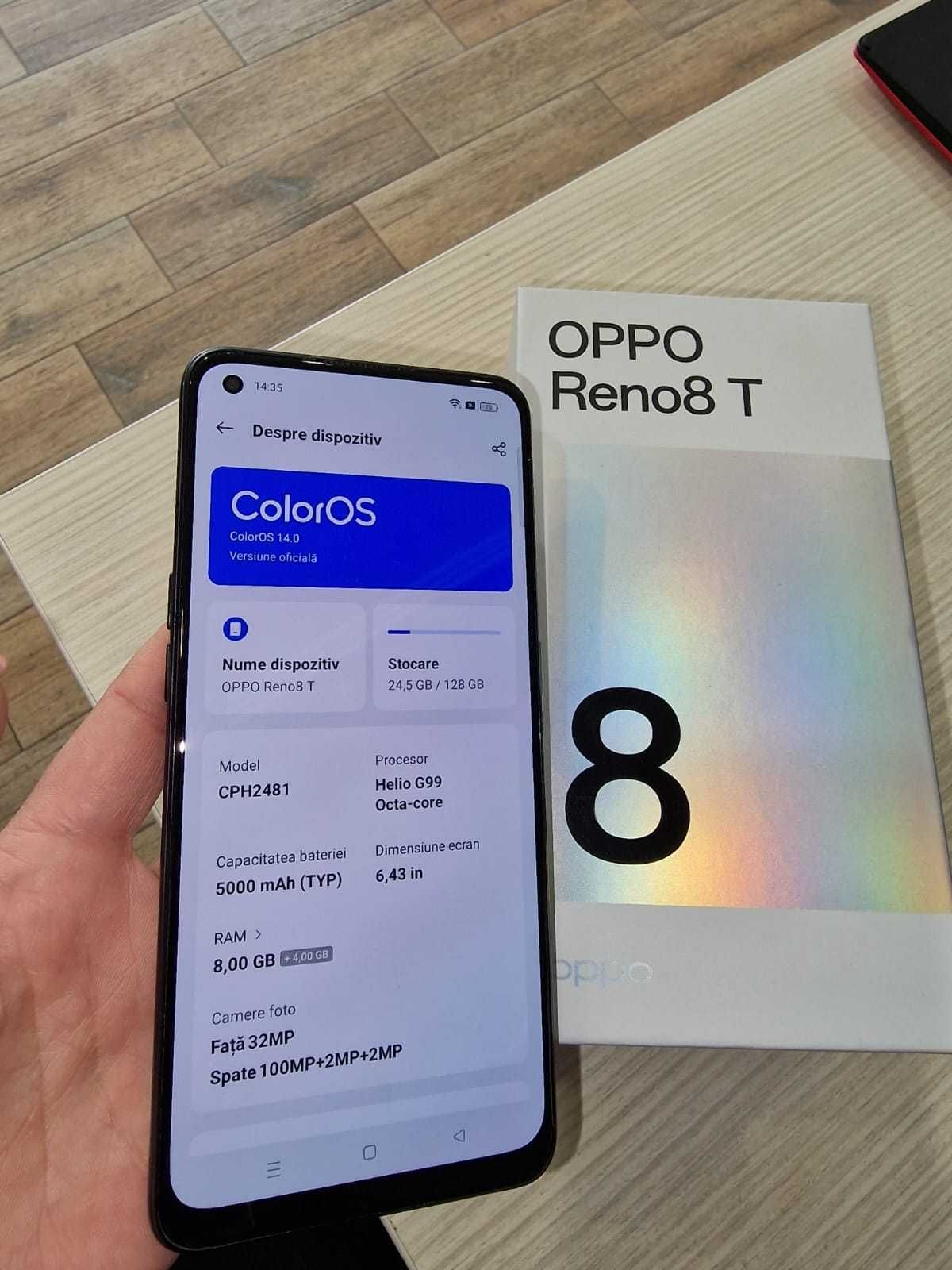 Oppo Reno 8 T, 128GB/8GB RAM, garantie 18luni, Black!