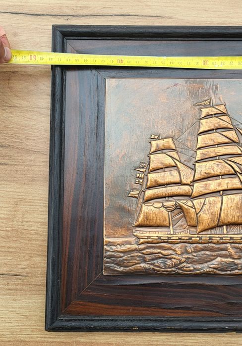 Tablou nava  din cupru