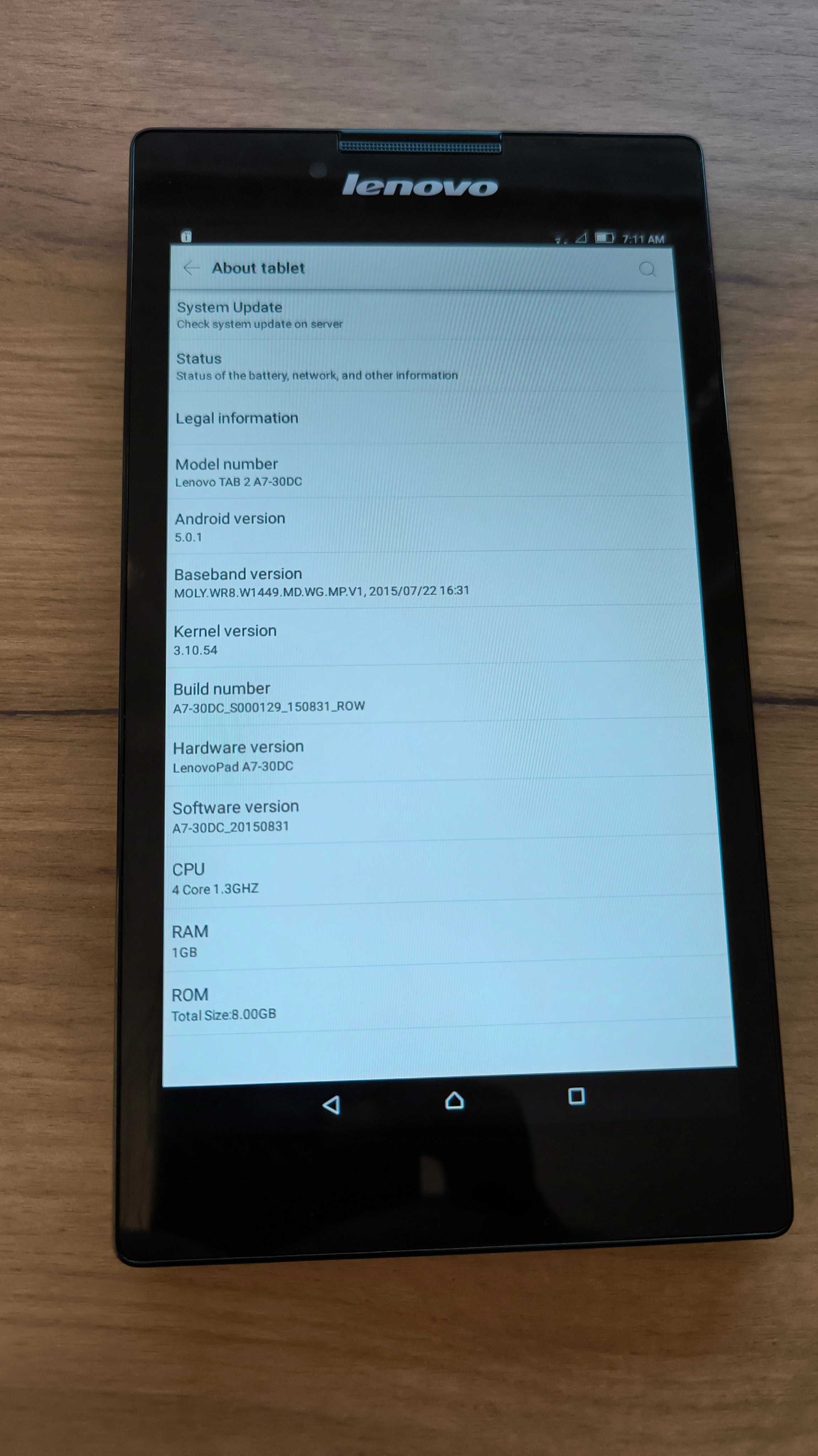 Lenovo Tab 2 A7-30DC
