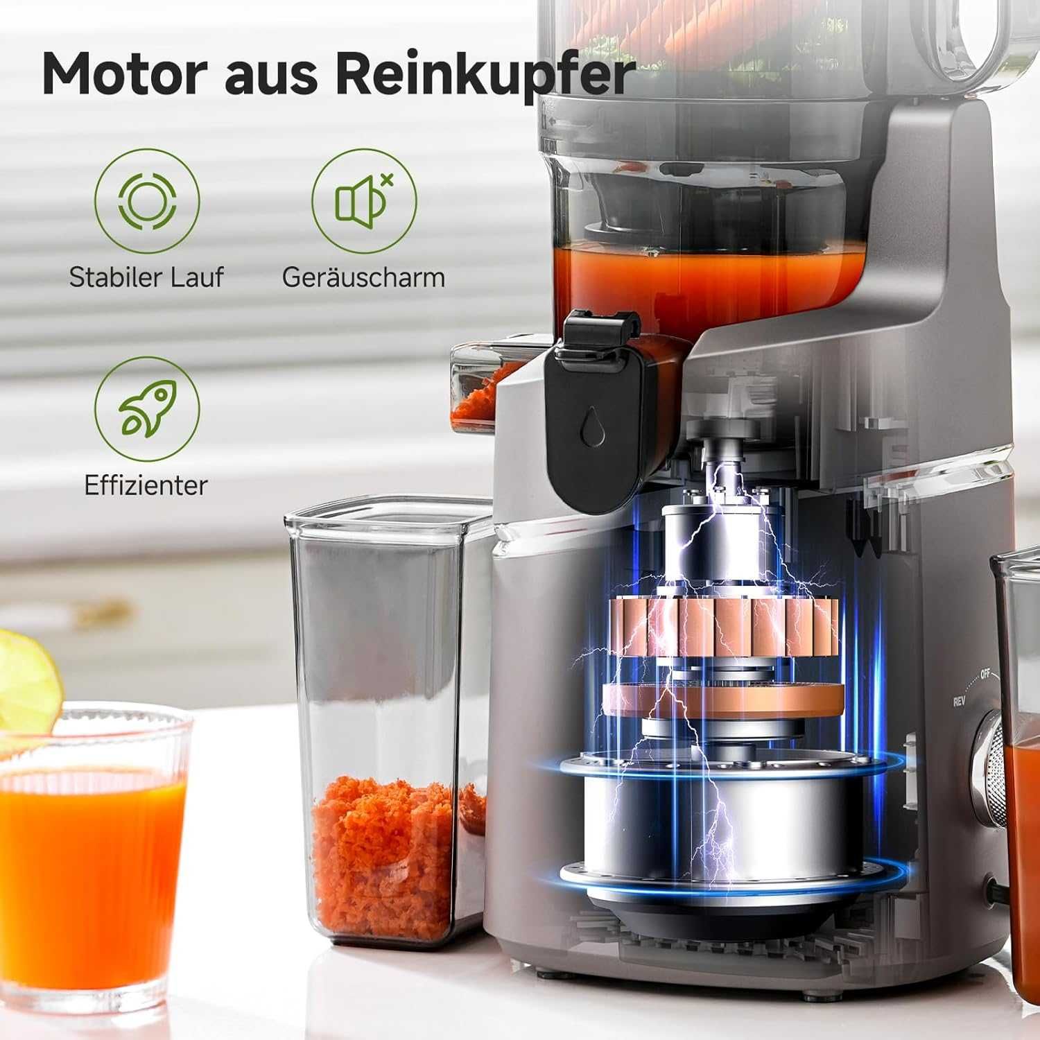 Сокоизстисквачка Amzchef All-In-One 250W Миксер и пасатор