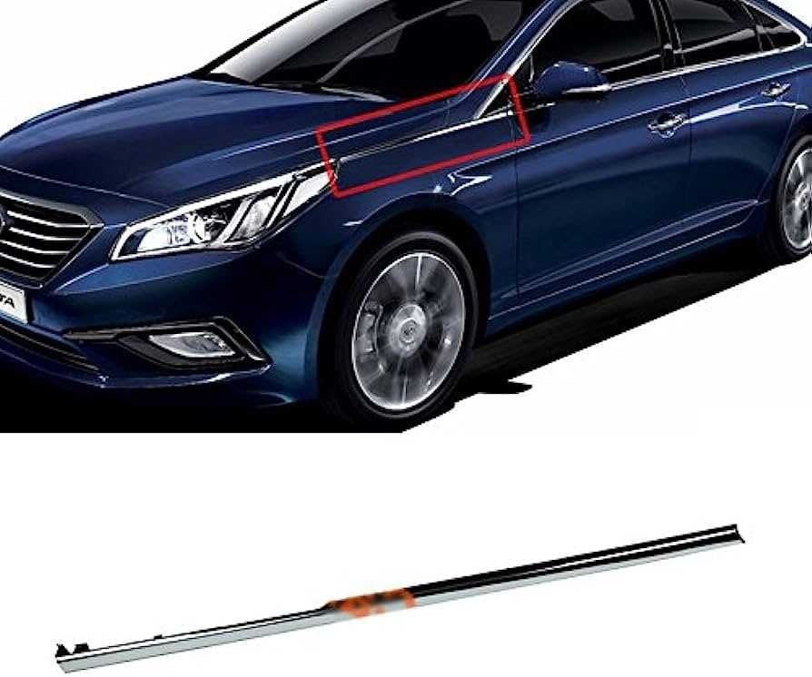 Молдинг бампера и катафот задний на Хюндай Соната 14/ Hyundai Sonata