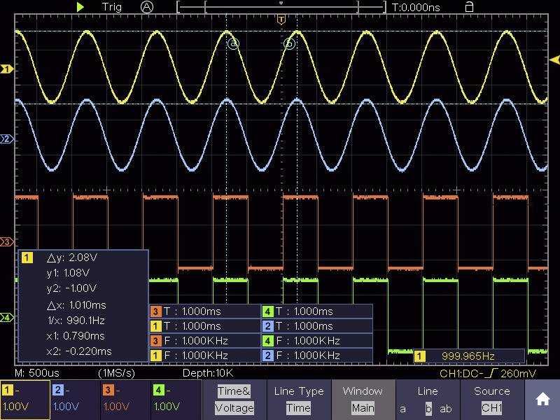 Osciloscop digital VOLTCRAFT DSO-6104F Digital 100 MHz 4-channel