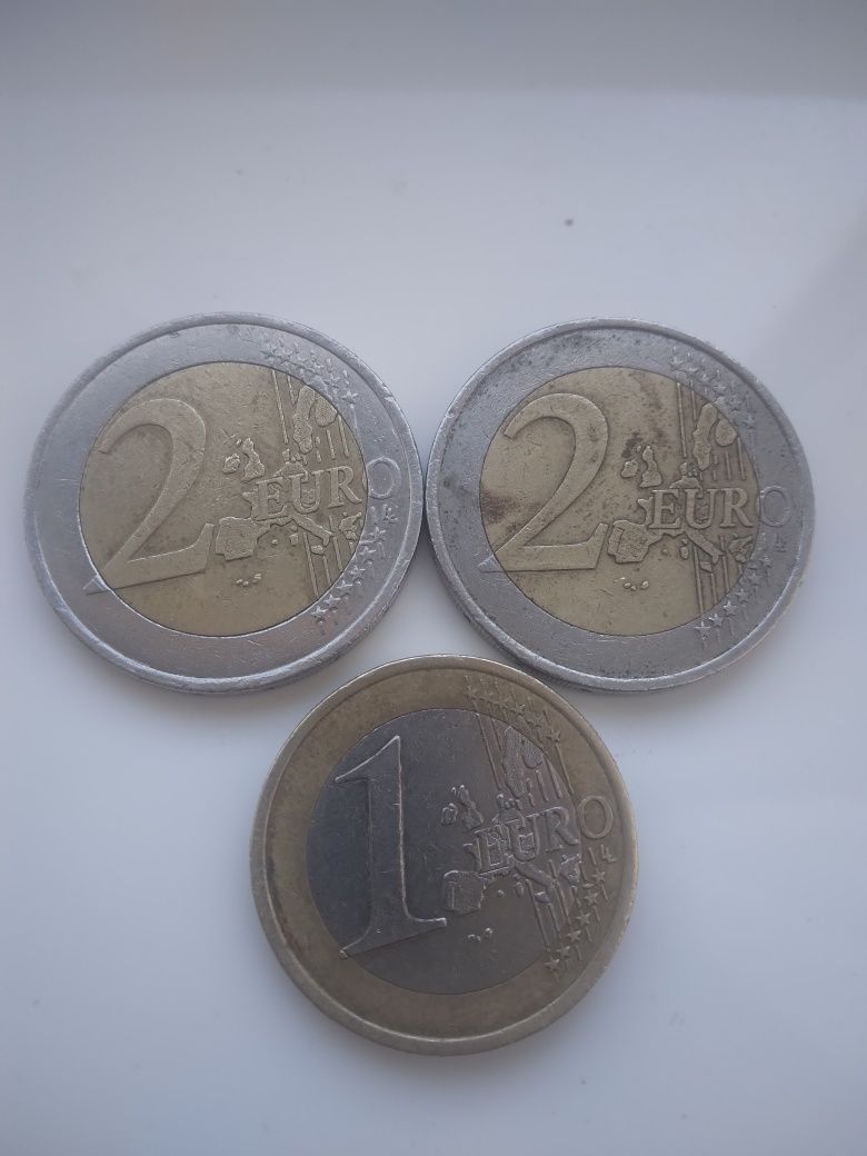 Евро монети 0т 2000г.2001г2002г