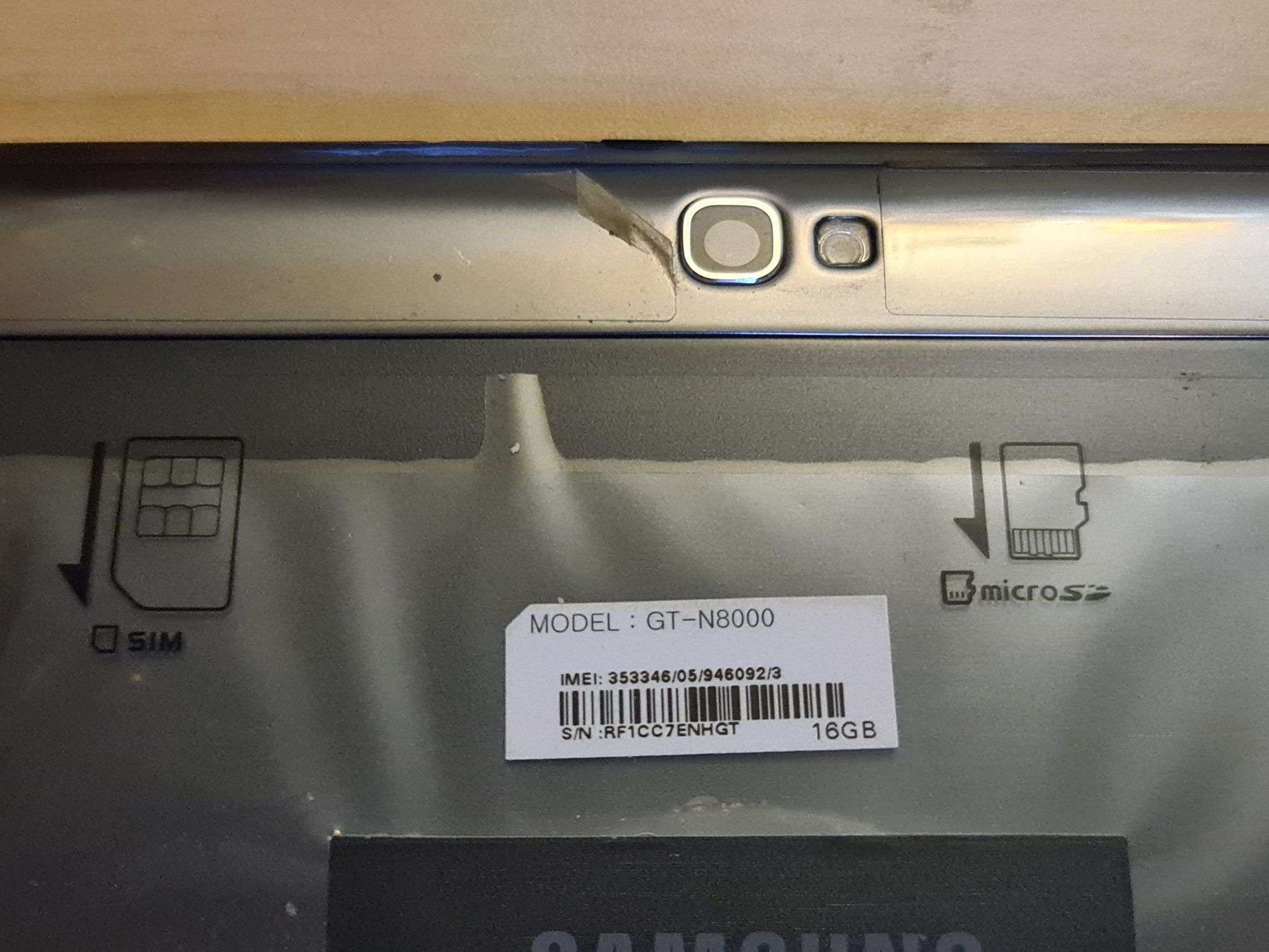 Samsung Galaxy Note 10.1 GT-N8000 Не рабочий(на запчасти)