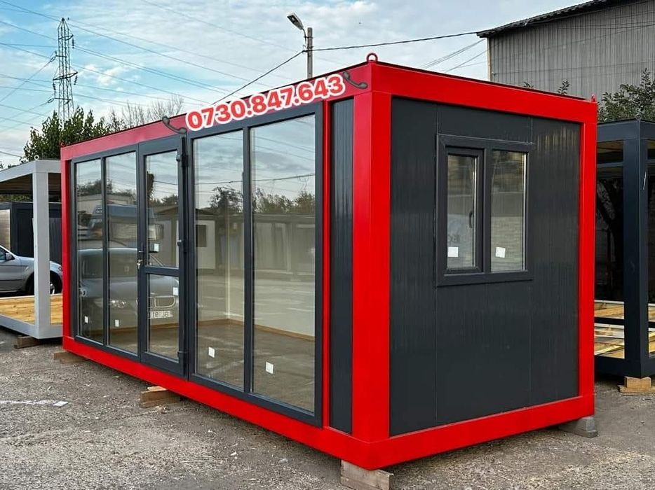 Container modular pentru cafenea/ birouri/ vestiar/ vitrina/ chiosc