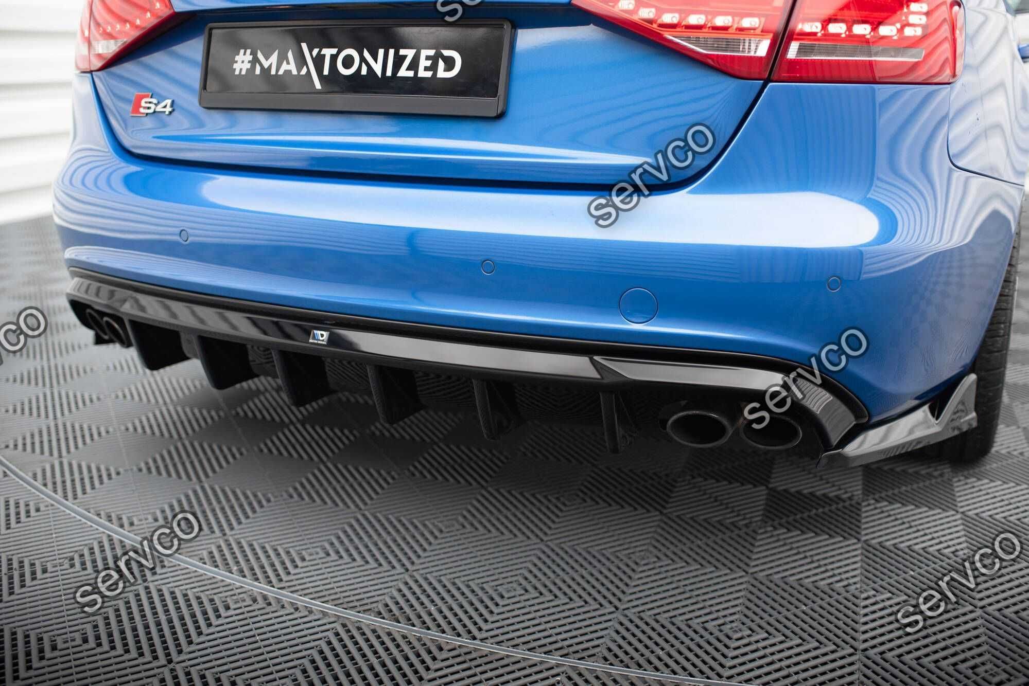 Prelungire difuzor bara spate Audi A4 B8 SLINE S4 2008-2012 v23 Maxton