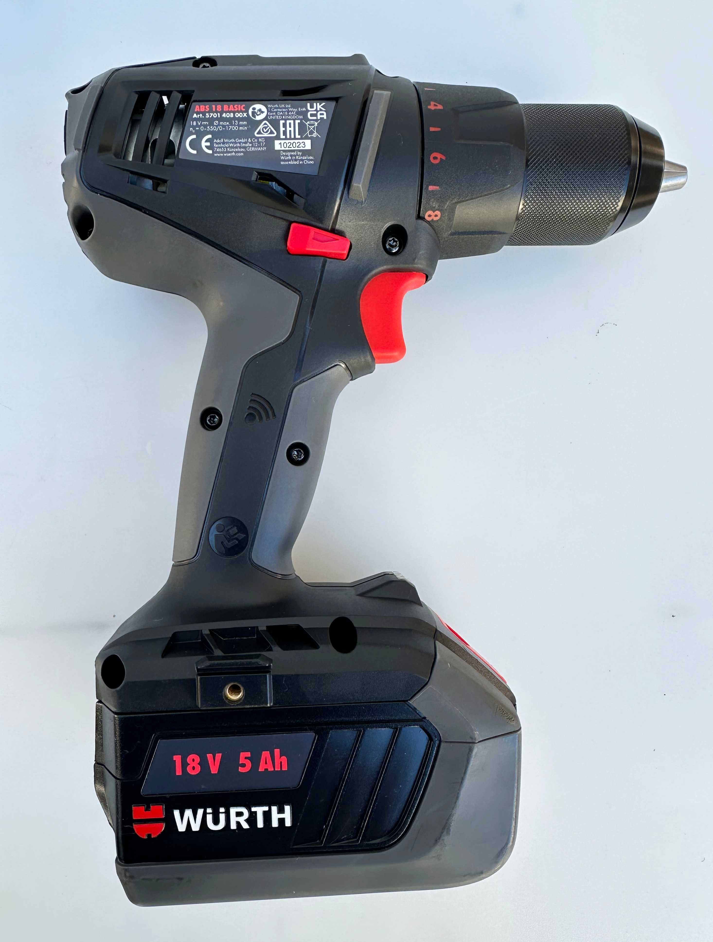 Wurth ABS 18 Basic - Нов Акумулаторен винтоверт 18V 5.0Ah