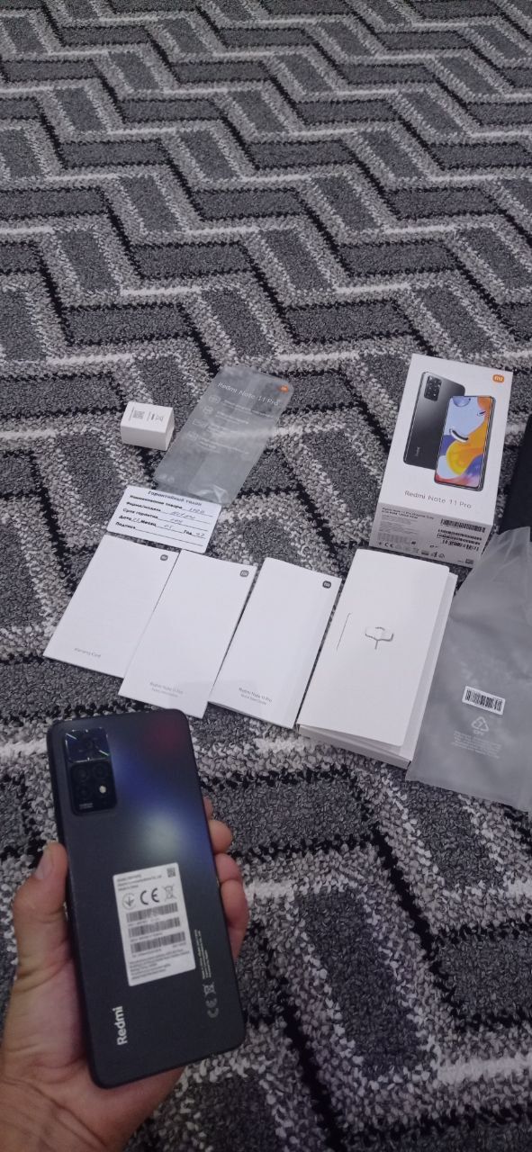 Tezda Redmi note 11 pro 8/128 tali telefon sotiladi katabka dakument