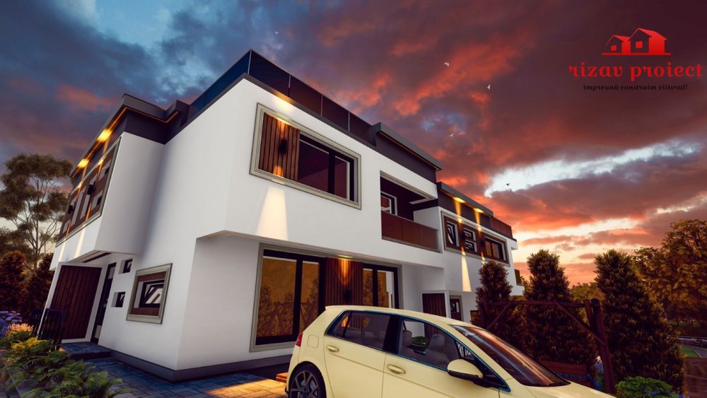 Pret special Apartament 2 etaje 110 mp utili la casa+curte 900 e + TVA