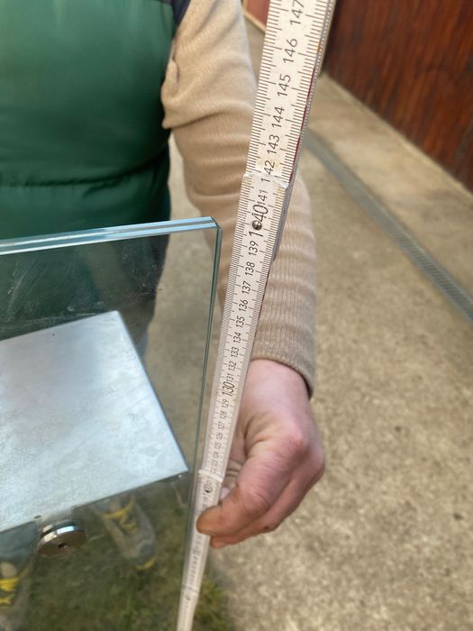 Copertina usa intrare exterioara sticla si inox