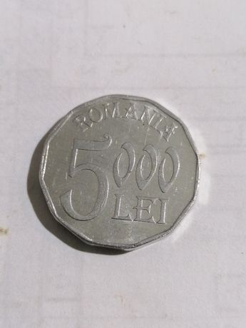 Monedă 5000 lei 2002