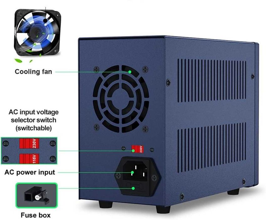 Sursa laborator de curent continuu programabila 120V 3A 360W