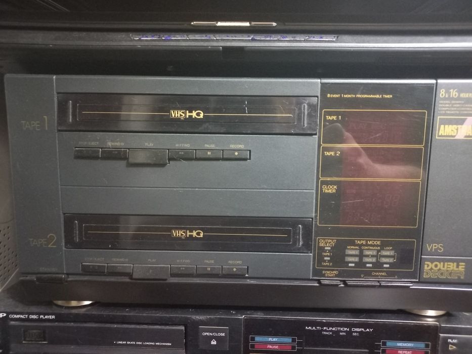 Amstrad vhs video dublu