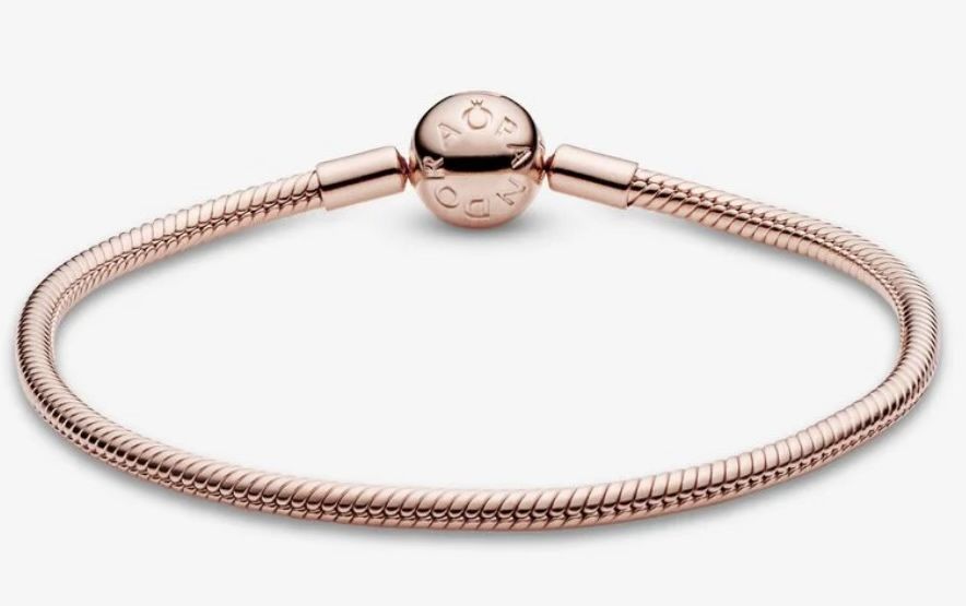 Set Pandora argint placat cu aur rose 14k
