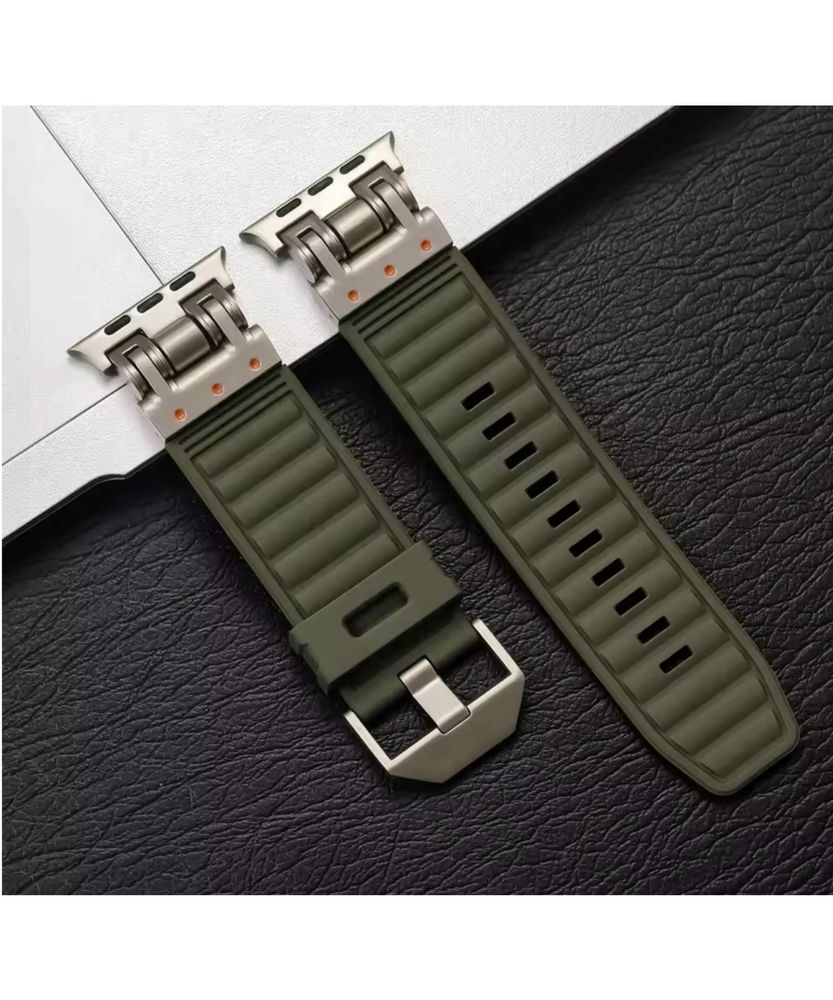 Curea Husa Folie Soft TPU Titanium Ceas Apple Watch Orice Dimensiune