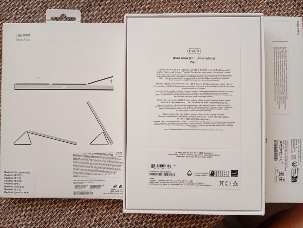 iPad Mini 6+Apple Pencil 2+Apple Smart Folio Case