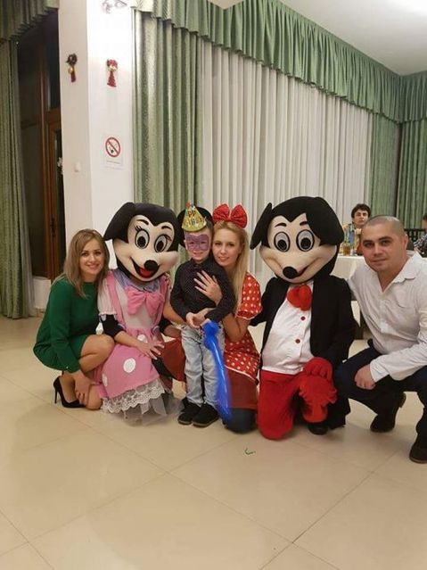 Mascote Mickey & Minnie & Donald & Goofy