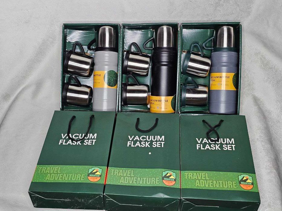 портативный термос из нержавеющей стали + чашка 3 680 ml