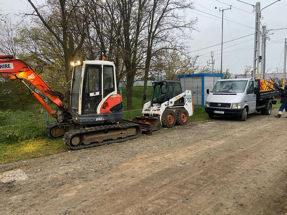 Miniexcavator 3.5T/5T Buldoexcavator Remorci Auto Transport Basculabil
